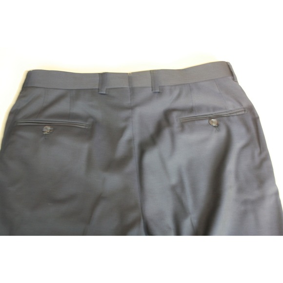 Jack Victor 1913 Luxury Collection Loro Piania 130s Wool Flat Front Navy - Picture 7 of 9